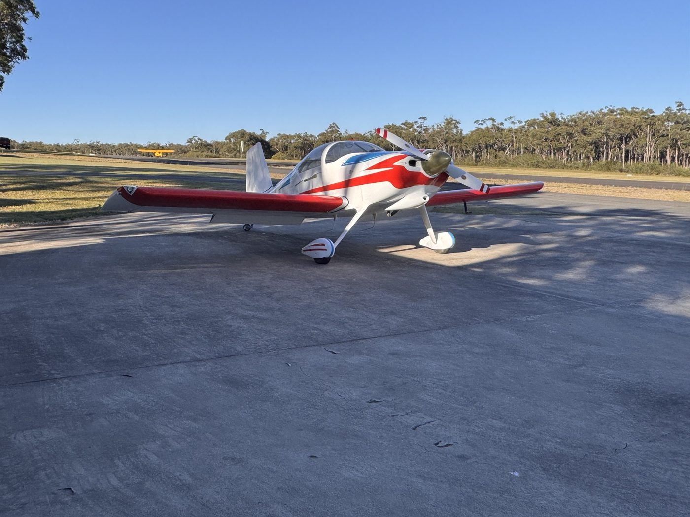 The finished RV-6 on the apron